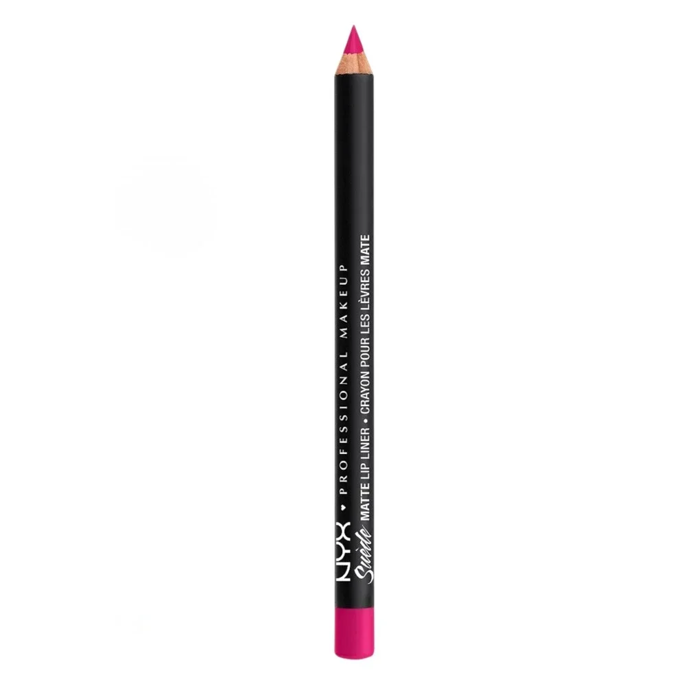NYX Lip Liner Suede Matte CLINGER Raspberry Pink Smooth Natural Vegan Cult Fave‎